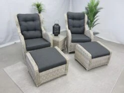 Te Velde Tuinmeubelen Riverside Verstelbare Lounge Set