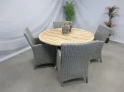 Te Velde Tuinmeubelen Amy Tuinstoel Met Malta Teak Tuintafel