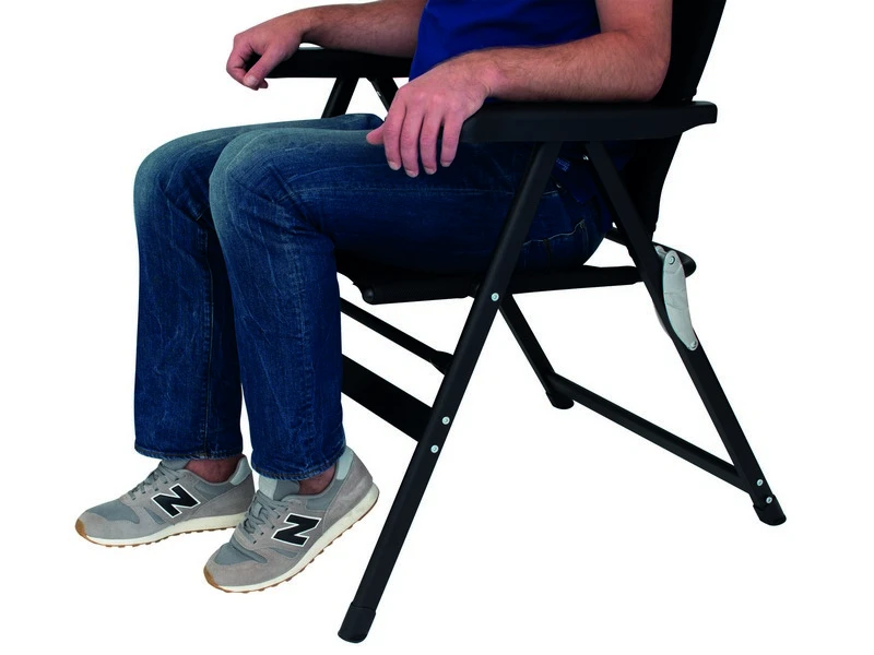 Eurotrail Chateau 3d-Mesh Campingstoel Zwart - Afbeelding 2