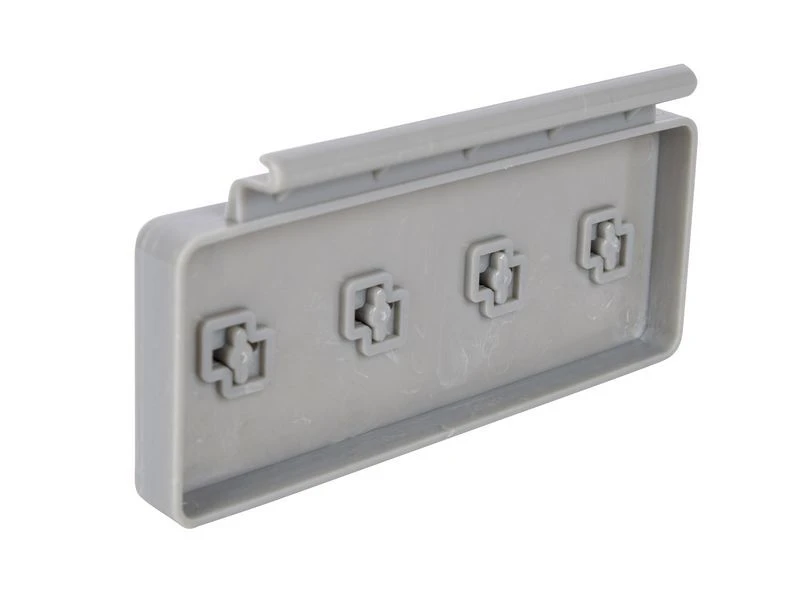 Bo-Camp Kapstok Voor Caravanrail 4 Haaks Wit - Afbeelding 2