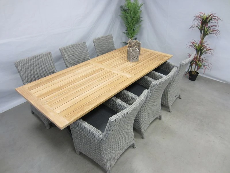 Te Velde Tuinmeubelen Amy Tuinstoel Met Lucan Teak Tuintafel - Afbeelding 4