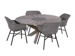 Hartman Tuinset Delphine Black-white Met Provence Tafel 150
