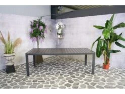 Sensline Jersey Tuintafel Polywood 220 Antraciet