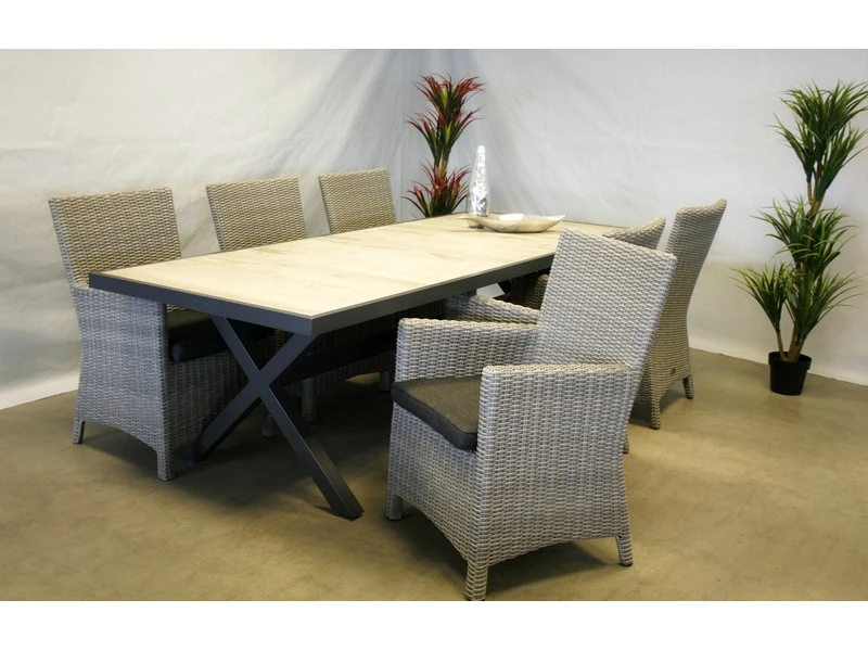 Te Velde Tuinmeubelen Tuinset Amy Met Canterbury Tuintafel - Afbeelding 5