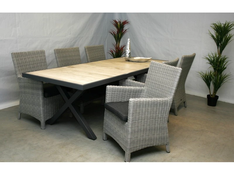 Te Velde Tuinmeubelen Tuinset Amy Met Canterbury Tuintafel - Afbeelding 6
