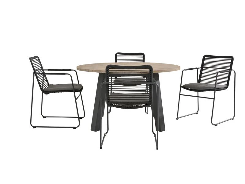 Taste By 4 Seasons Outdoor Tuinset Elba + Derby Ronde Tafel - Afbeelding 3