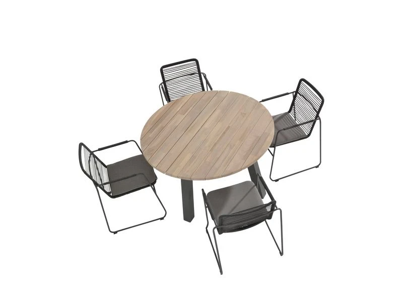 Taste By 4 Seasons Outdoor Tuinset Elba + Derby Ronde Tafel - Afbeelding 5
