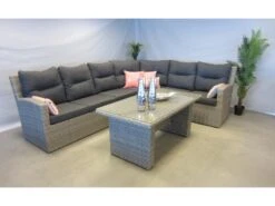 Te Velde Tuinmeubelen Isola Hoek Lounge Set Links 5 Delig