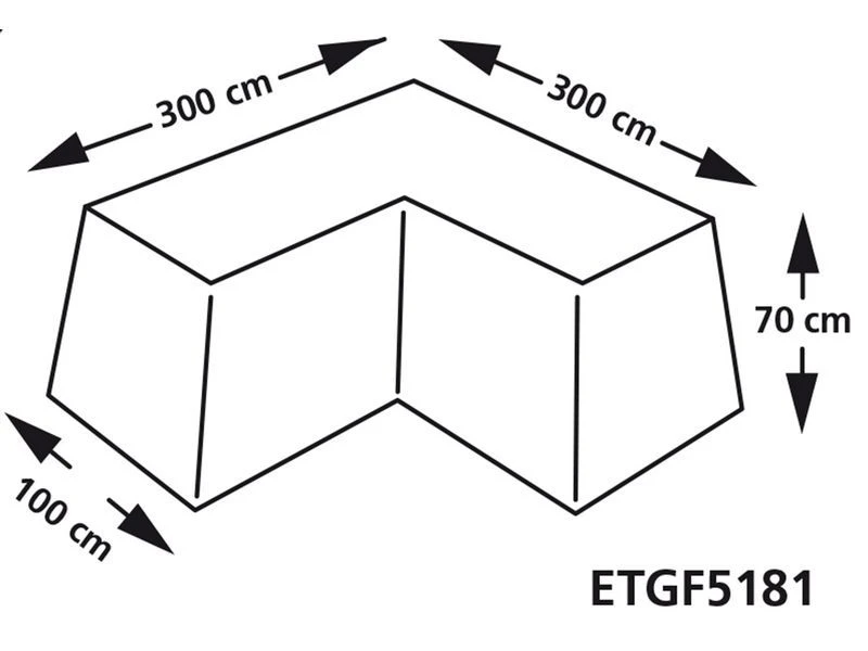 Eurotrail Hoes Voor Lounge Bank L 300 - 300 - Afbeelding 3
