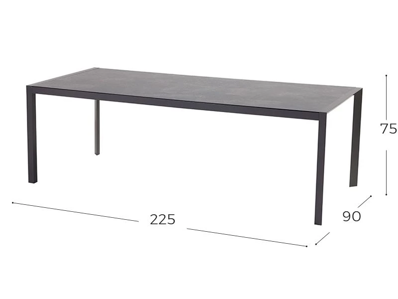 Hartman California Hpl Tuintafel 225 - Afbeelding 2