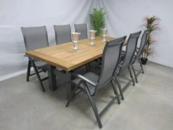 Te Velde Tuinmeubelen Tuinset Lecce Tuinstoel Met Hartman Yasmani Teak Tuintafel