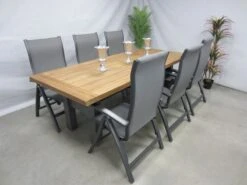 Te Velde Tuinmeubelen Tuinset Milano Tuinstoel Met Hartman Yasmani Teak Tuintafel