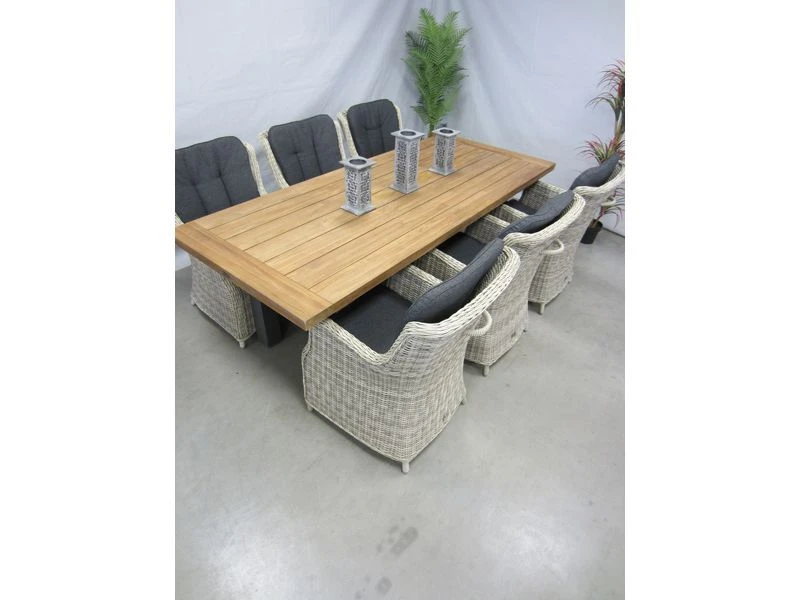 Te Velde Tuinmeubelen Anna Xl Tuinstoel Met Hartman Yasmani Teak Tuintafel - Afbeelding 3