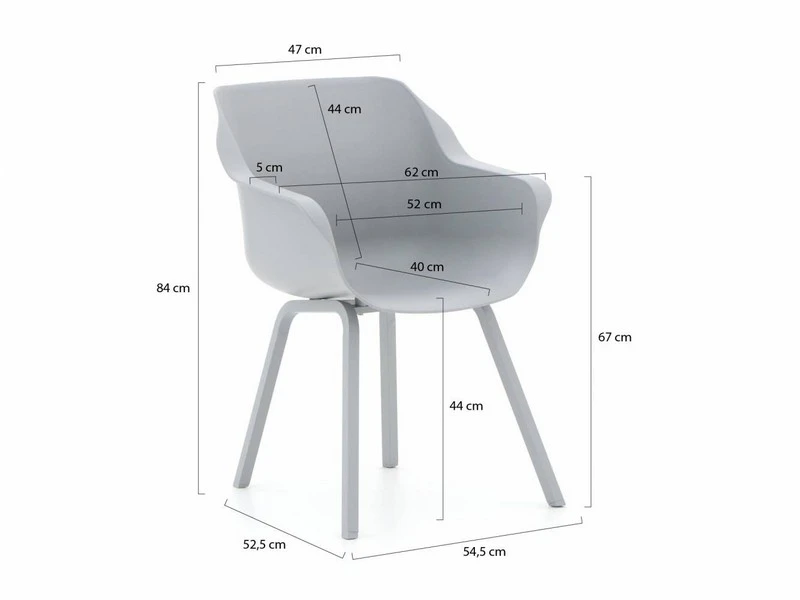 Hartman Tuinstoel Sophie Element Misty Grey - Afbeelding 6
