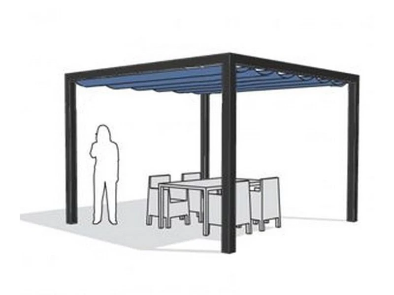 Nesling Pergola Aluminium Vrijstaand 3,19 X 4,19 Mtr. - Afbeelding 5