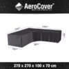 Platinum Aerocover Loungesethoes Hoekset Trapeze 270x270x100xH70