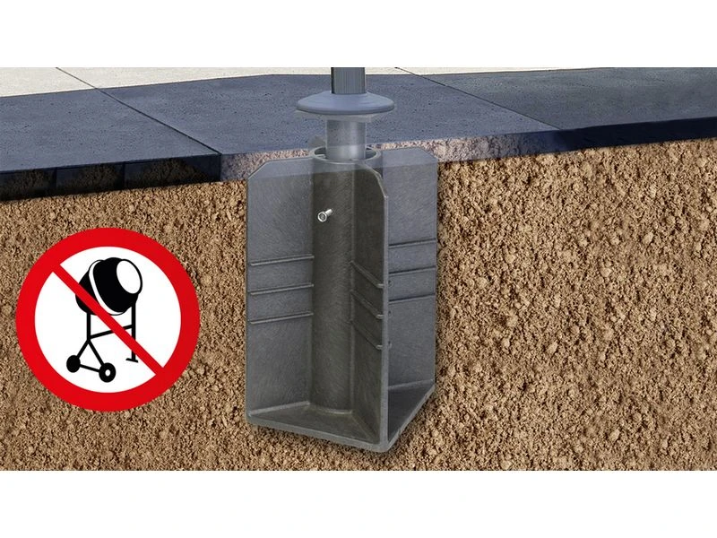 Platinum Parasolvoet Ingraafbaar - Afbeelding 4