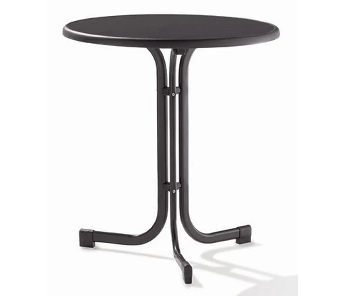 Sieger Tuin-tafel Ø 70 Cm D.grijs Leisteen Decor.